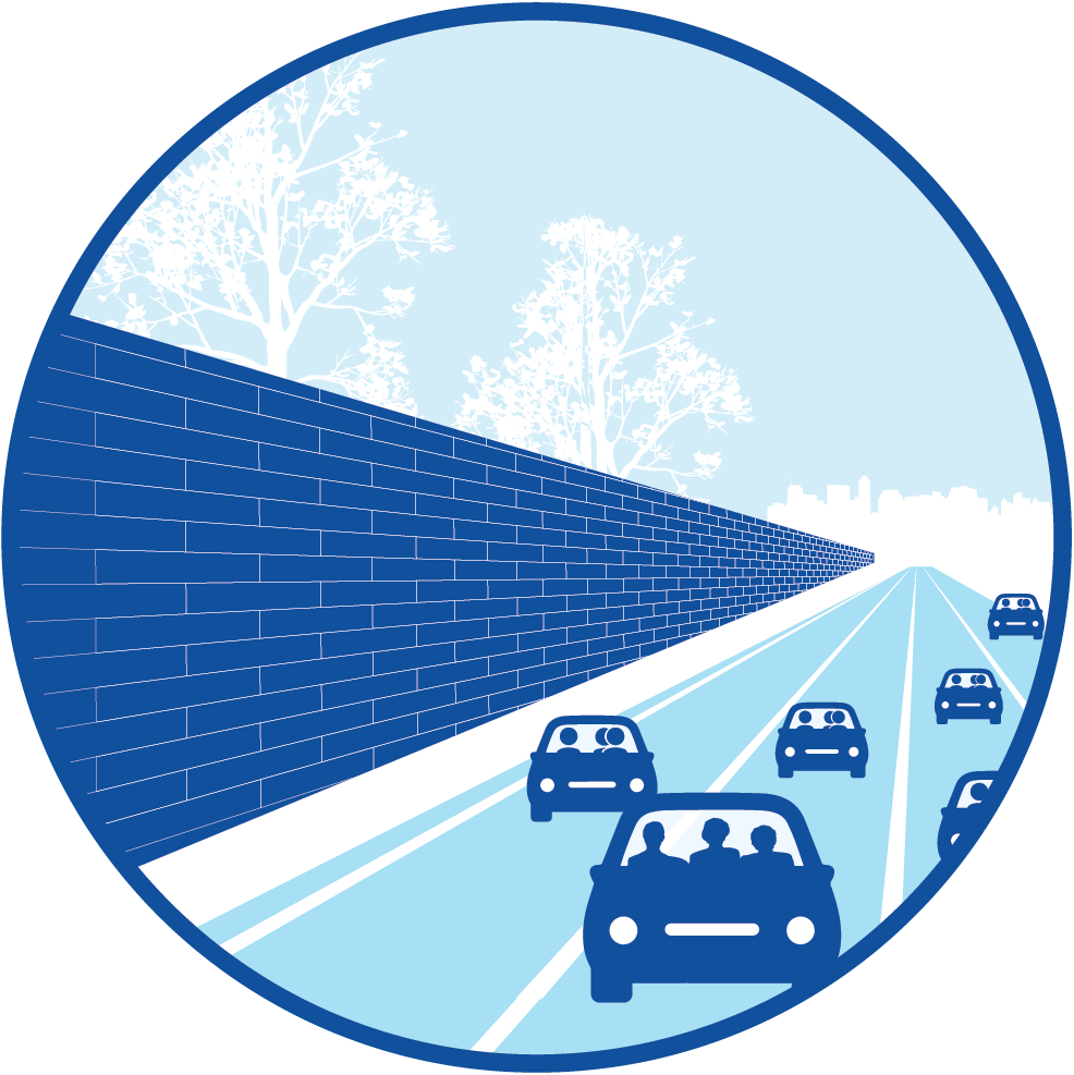 Illustraton of a road corridor