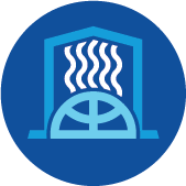 Climate change/ greenhouse gas icon
