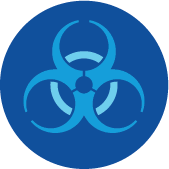 Hazardous waste/ hazardous materials icon