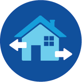 Right-of-way/relocation icon